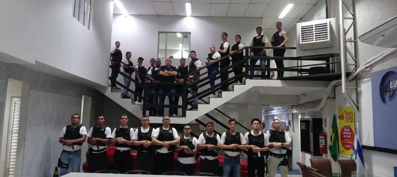 Unidade da UZIL em São Miguel Paulista com alunos do curso de vigilante